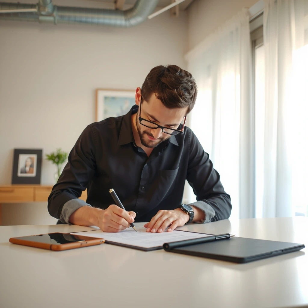 Contract signing detail